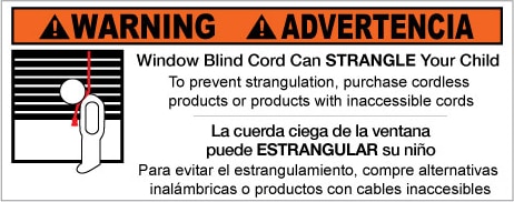 Cord Warning Label