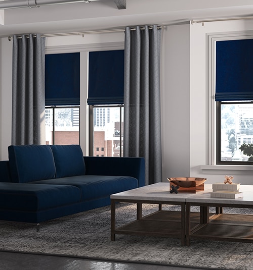Star Blinds Solid Roman Shades