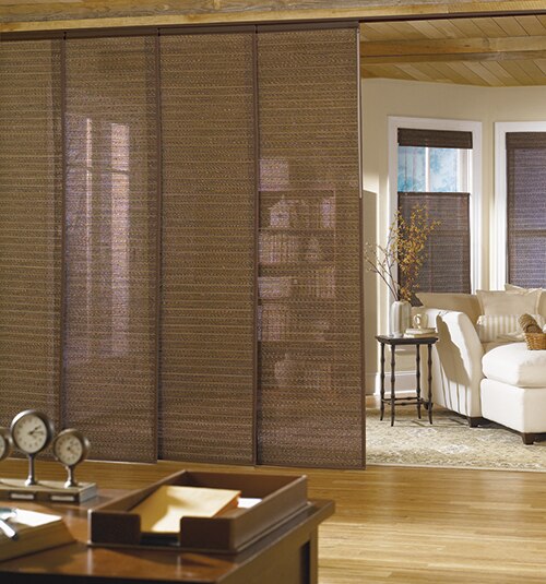 Bali Sliding Panels: Textures & Patterns Solar Shades